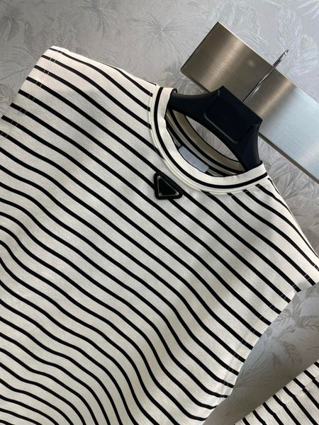 two piece dress designer designer summer stripe tracksuits for women's pants sleeveless o-neck casual with high waist loose shorts out, White